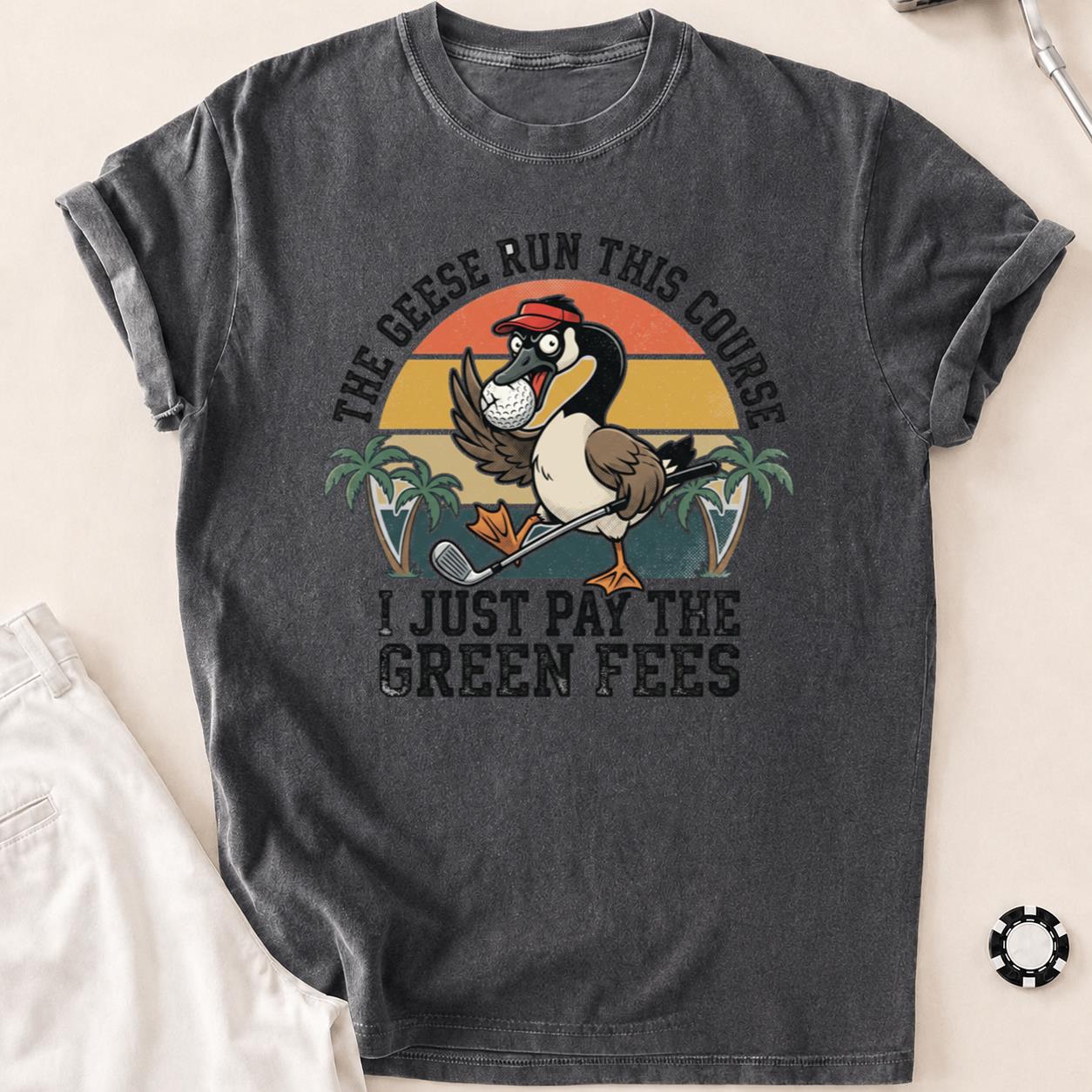 The Geese Run This Course Golf Tee