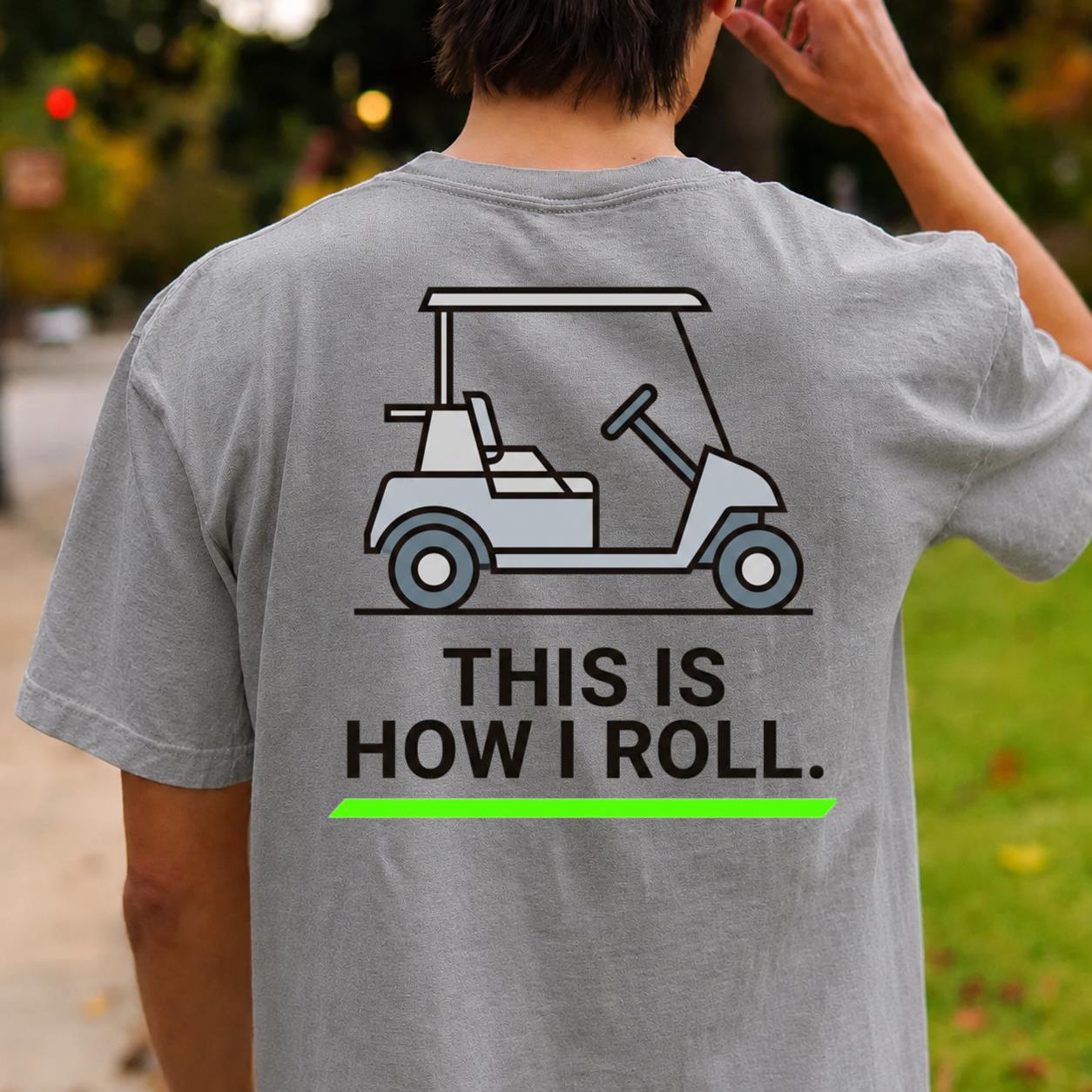 This Is How I Roll Outline Golf Tee