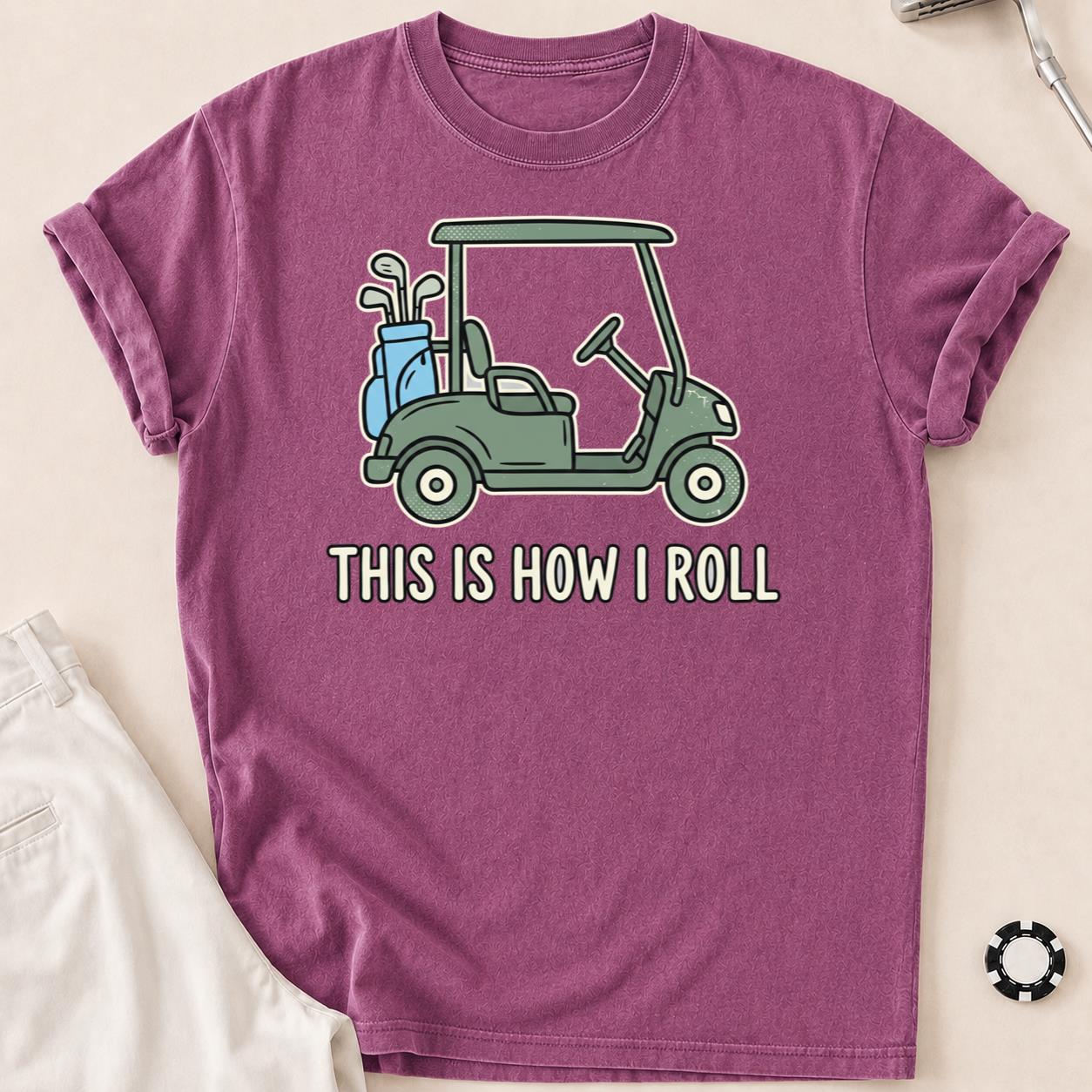 This Is How I Roll Vintage Golf Tee