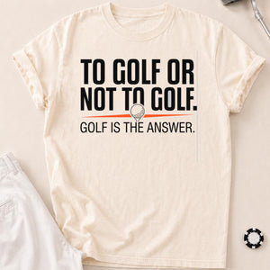 To Golf Or Not To Golf