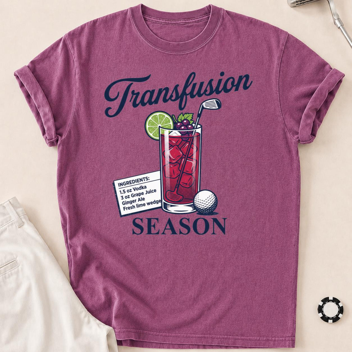 Transfusion Season Golf Tee Color