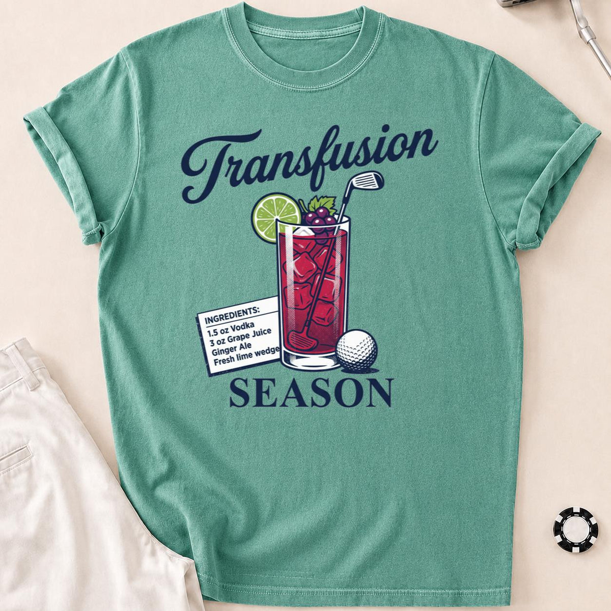 Transfusion Season Golf Tee Color