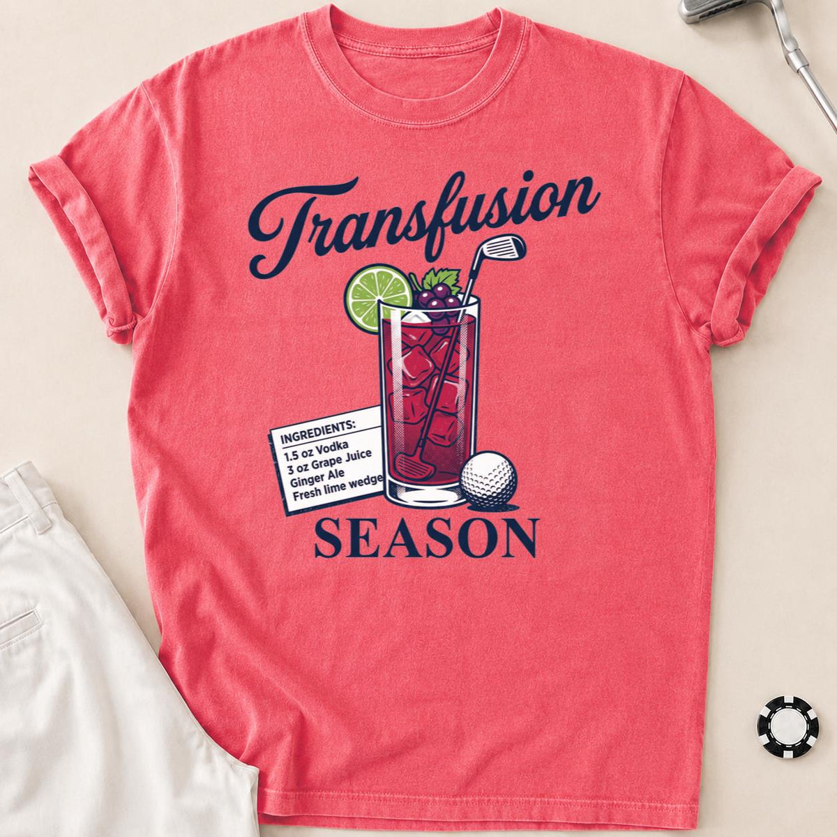 Transfusion Season Golf Tee Color