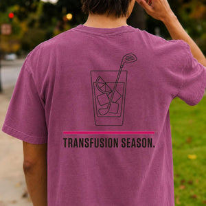Transfusion Season Golf Tee Line Art