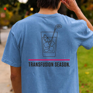 Transfusion Season Golf Tee Line Art