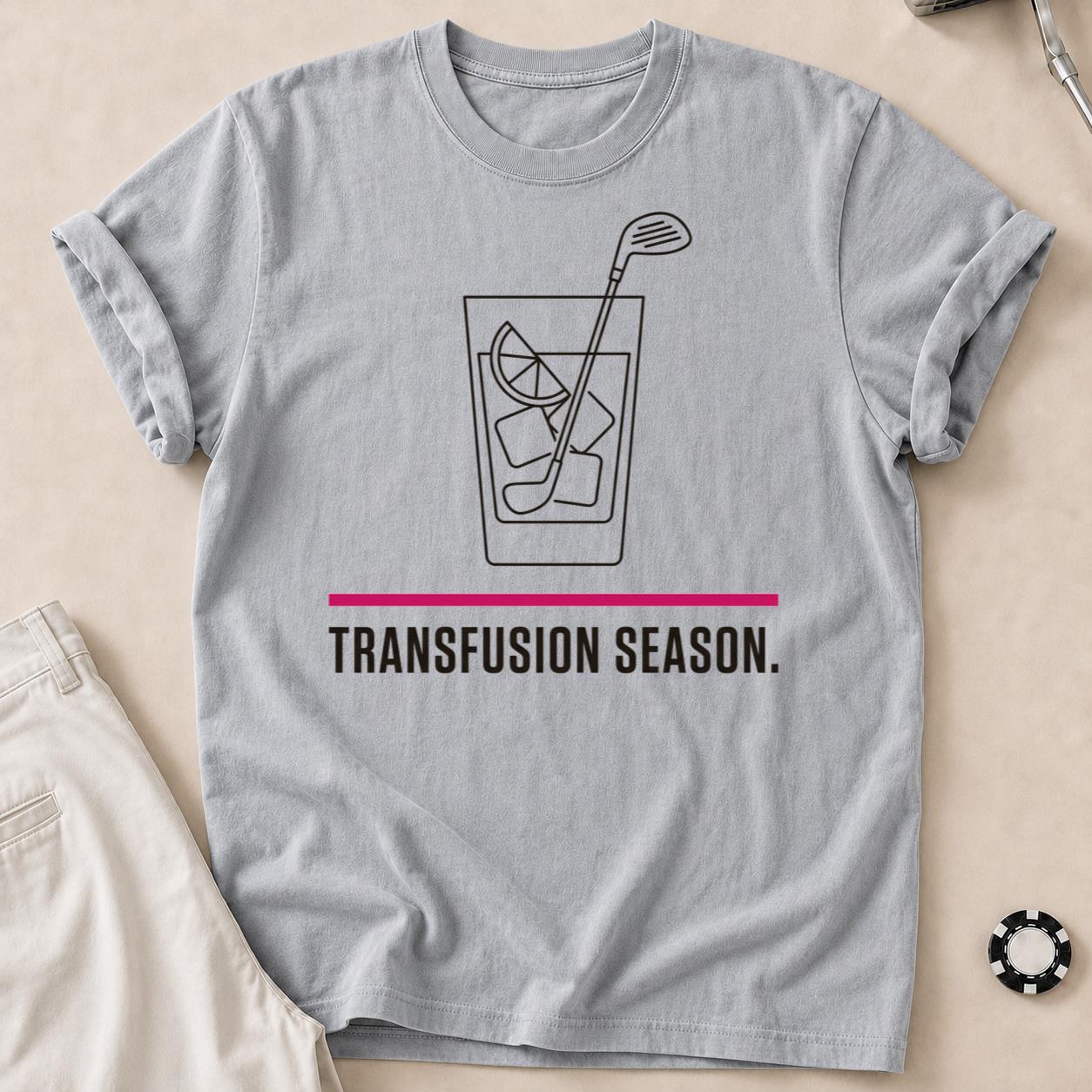 Transfusion Season Golf Tee Line Art