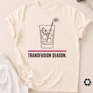 Transfusion Season Golf Tee Line Art