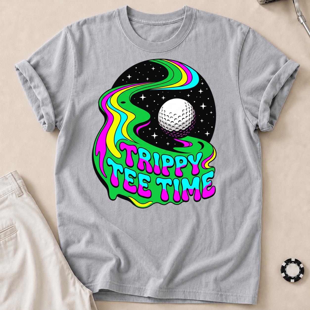 Trippy Tee Time Psychedelic Golf Tee