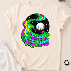 Trippy Tee Time Psychedelic Golf Tee