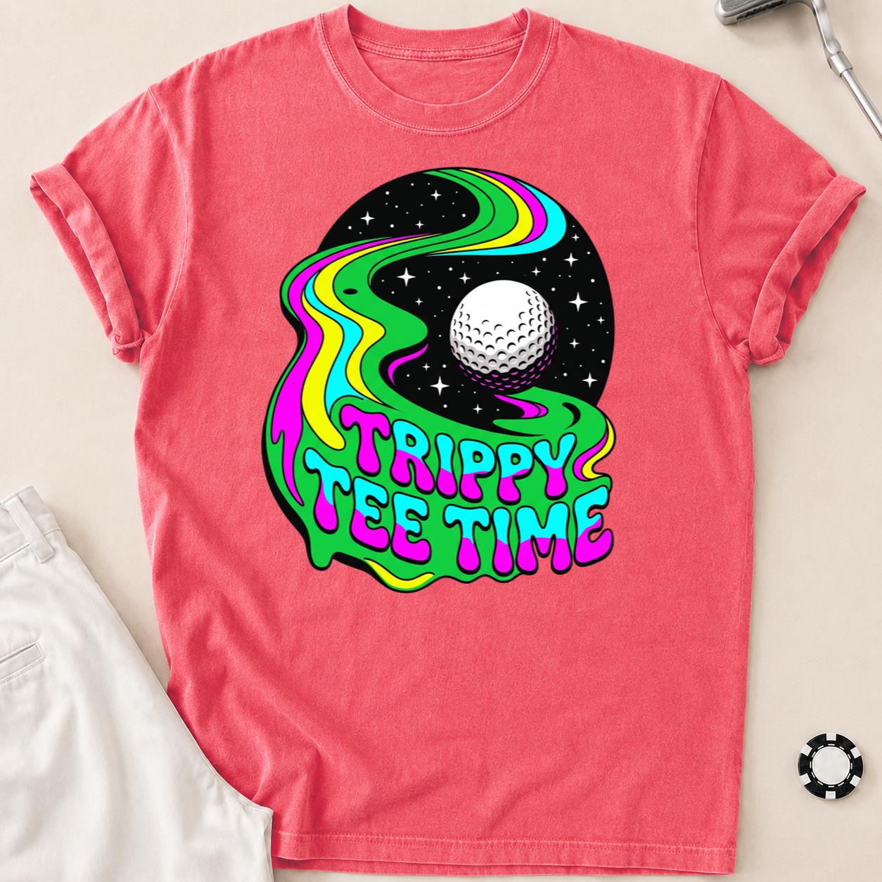 Trippy Tee Time Psychedelic Golf Tee
