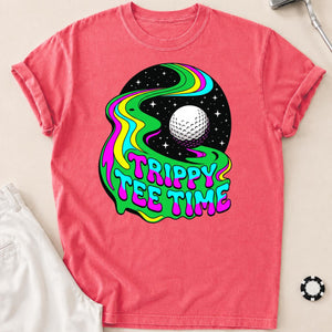 Trippy Tee Time Psychedelic Golf Tee