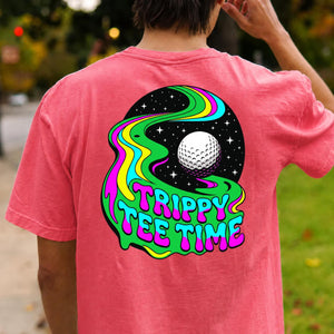 Trippy Tee Time Psychedelic Golf Tee