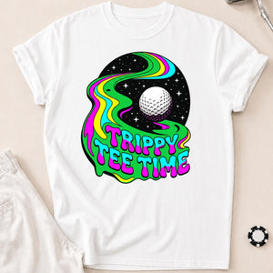 Trippy Tee Time Psychedelic Golf Tee