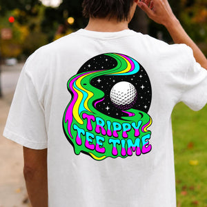 Trippy Tee Time Psychedelic Golf Tee