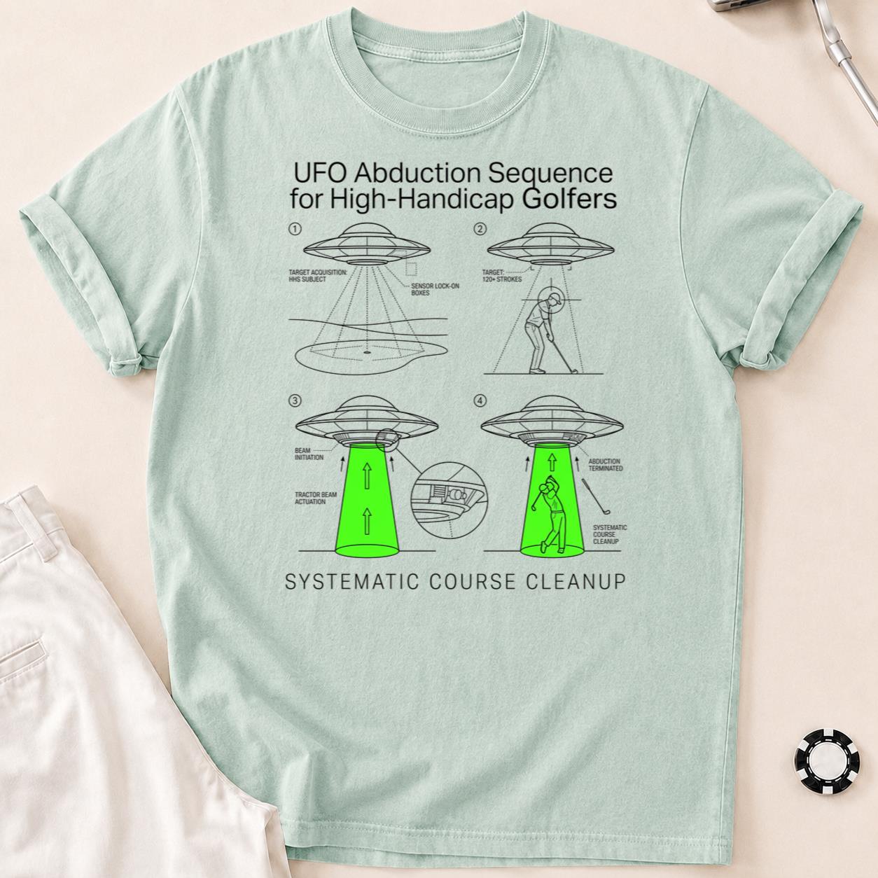 UFO Abduction Sequence For High-Handicap Golfers Golf Tee