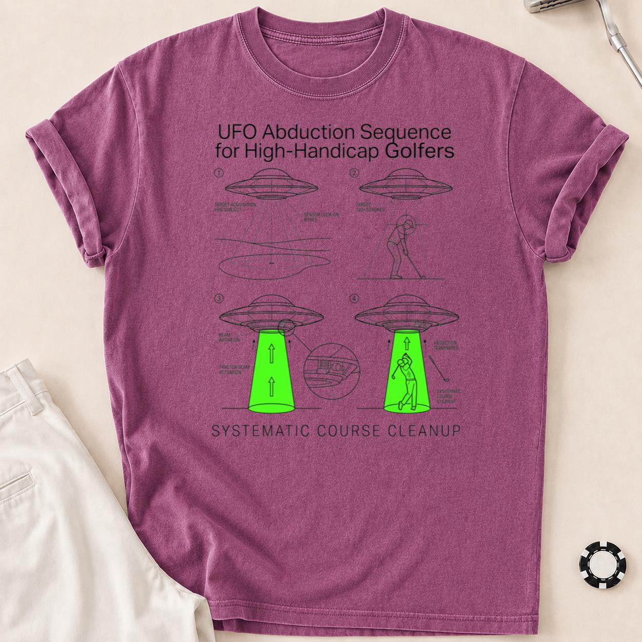UFO Abduction Sequence For High-Handicap Golfers Golf Tee