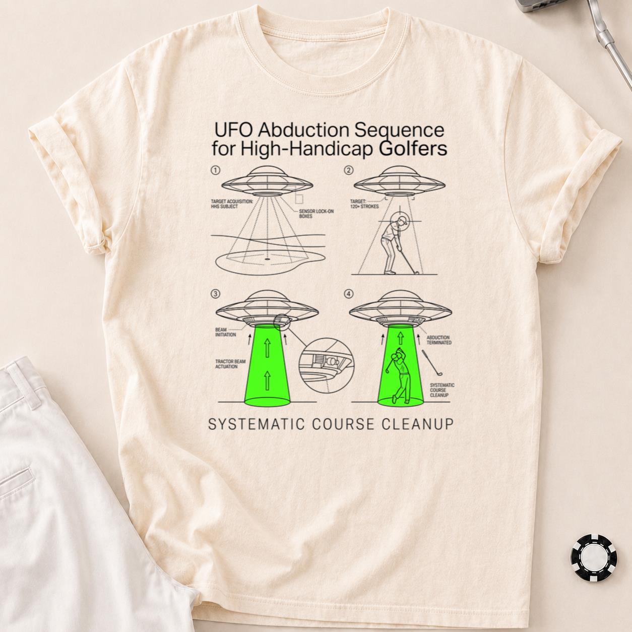 UFO Abduction Sequence For High-Handicap Golfers Golf Tee