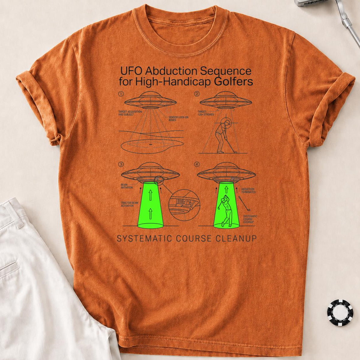 UFO Abduction Sequence For High-Handicap Golfers Golf Tee