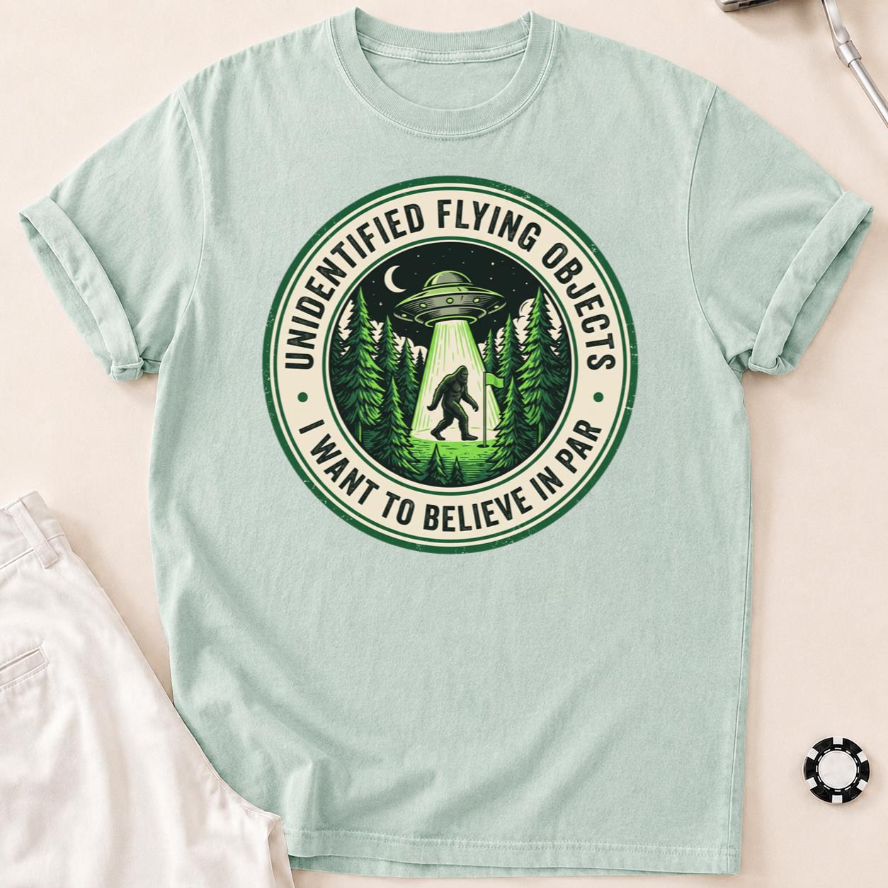 Unidentified Flying Objects I Want To Believe In Par Golf Tee