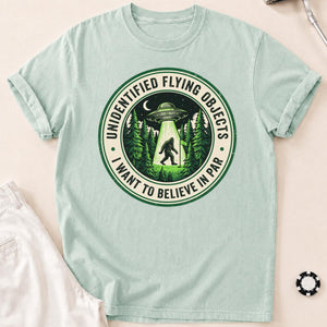Unidentified Flying Objects I Want To Believe In Par Golf Tee