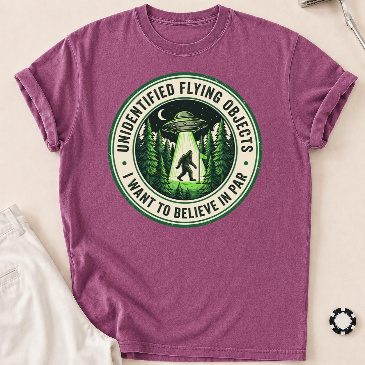 Unidentified Flying Objects I Want To Believe In Par Golf Tee