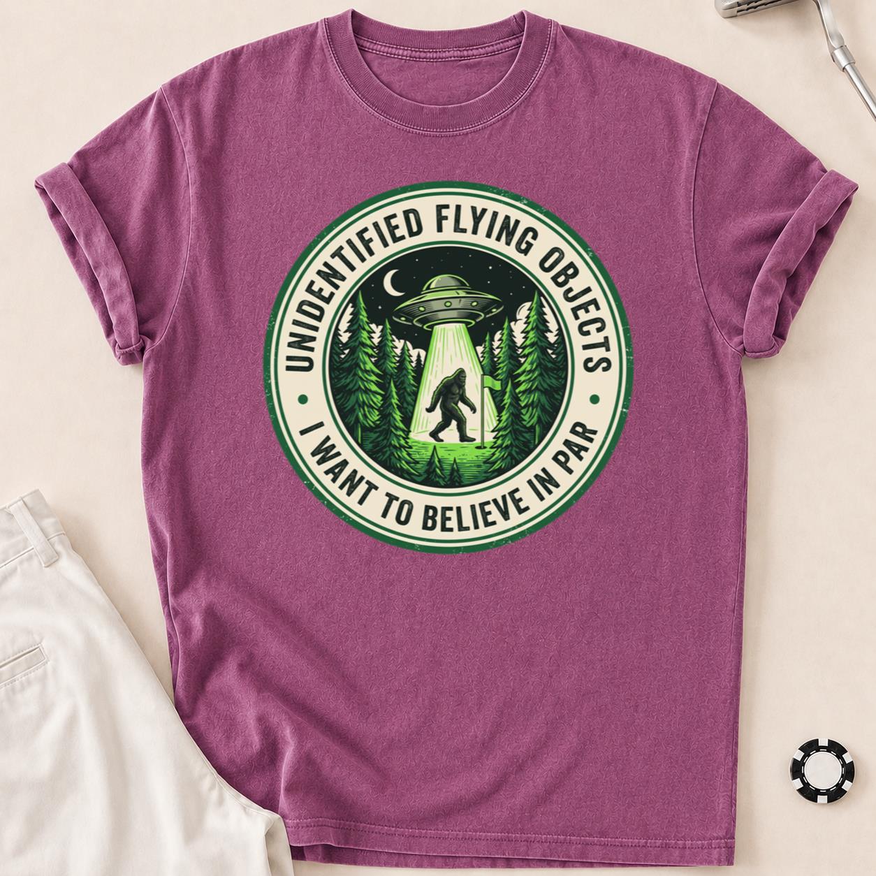 Unidentified Flying Objects I Want To Believe In Par Golf Tee