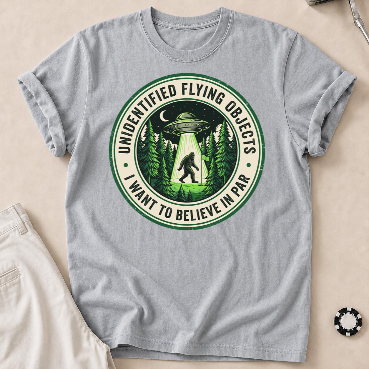 Unidentified Flying Objects I Want To Believe In Par Golf Tee
