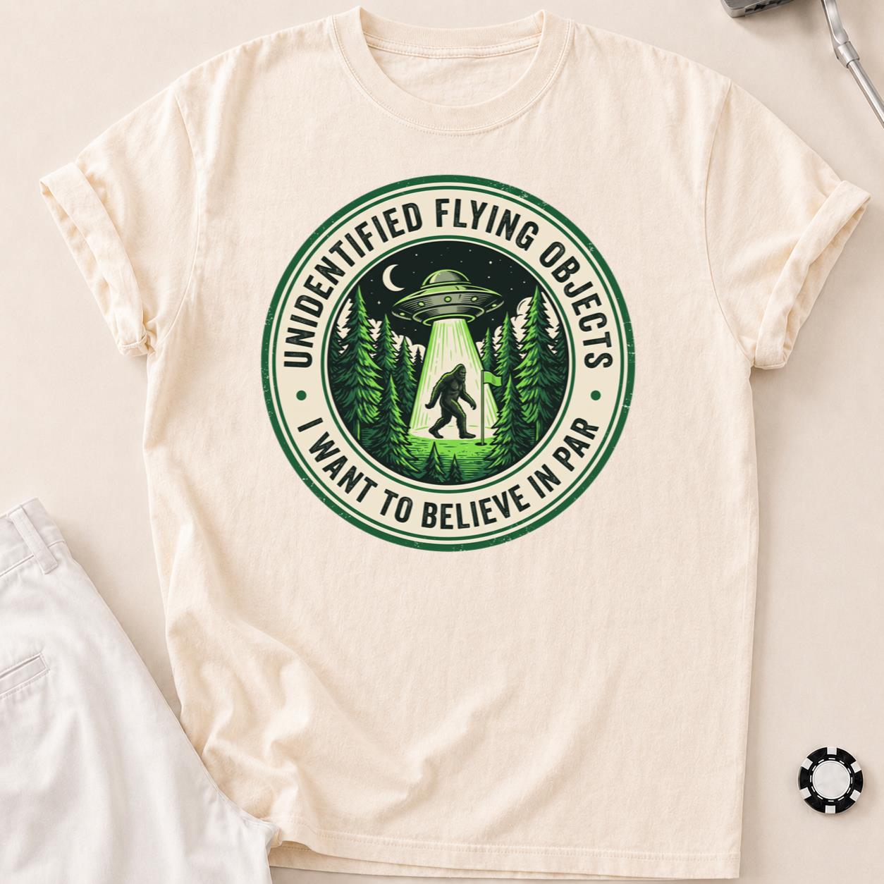 Unidentified Flying Objects I Want To Believe In Par Golf Tee