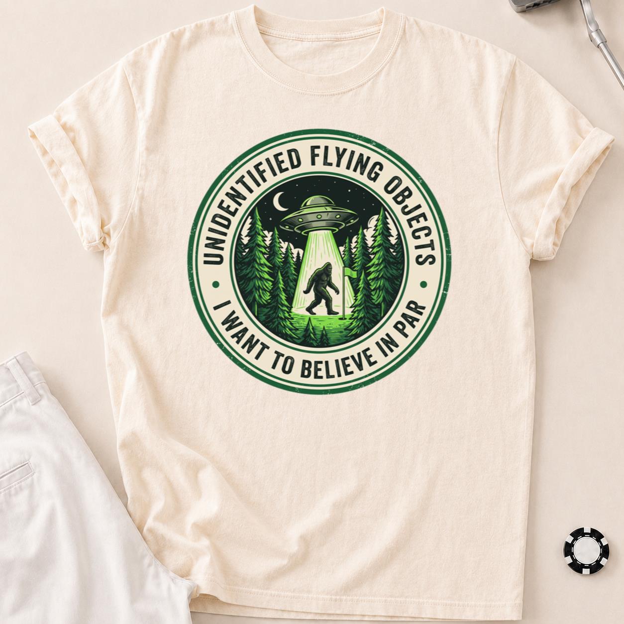 Unidentified Flying Objects I Want To Believe In Par Golf Tee