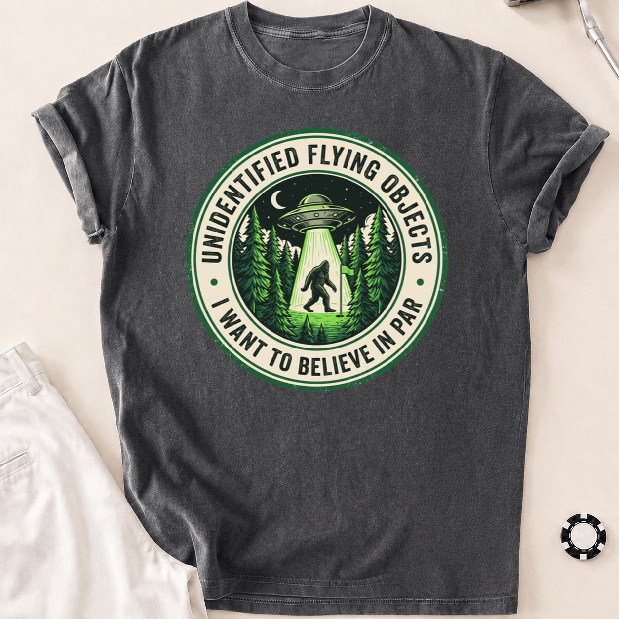 Unidentified Flying Objects I Want To Believe In Par Golf Tee