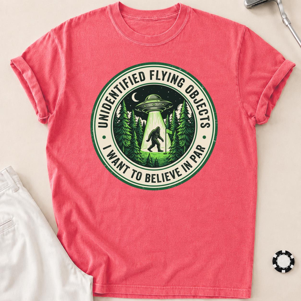 Unidentified Flying Objects I Want To Believe In Par Golf Tee