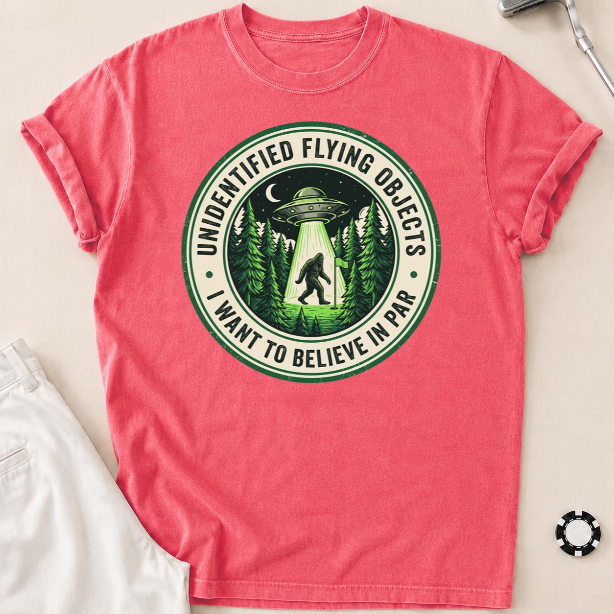 Unidentified Flying Objects I Want To Believe In Par Golf Tee