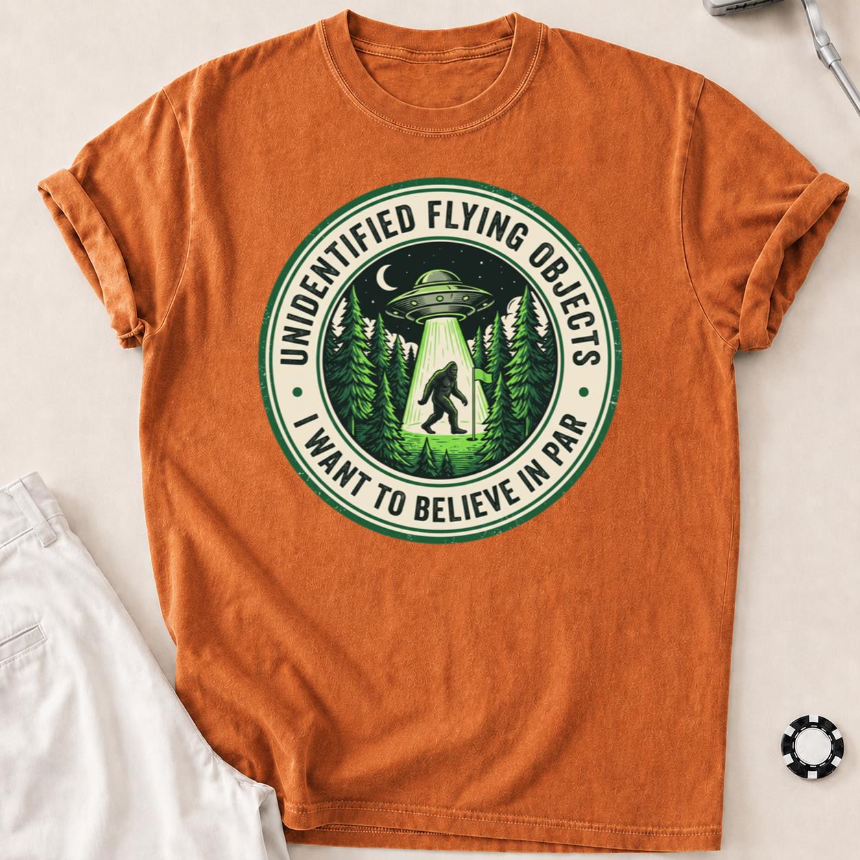 Unidentified Flying Objects I Want To Believe In Par Golf Tee