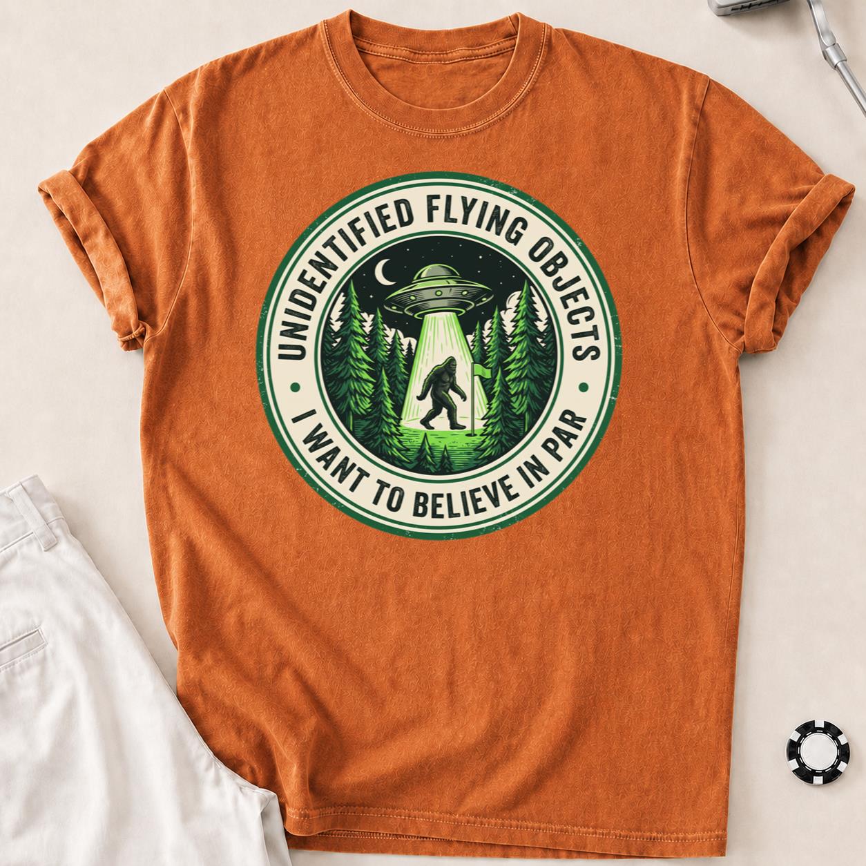 Unidentified Flying Objects I Want To Believe In Par Golf Tee