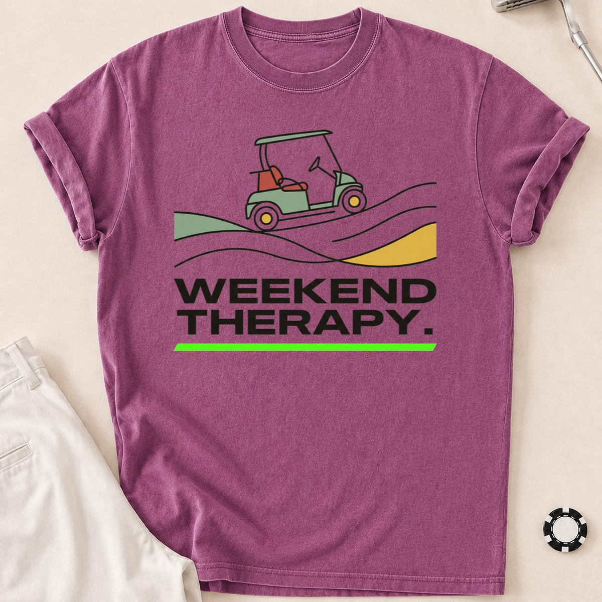 Weekend Therapy Golf Cart Tee