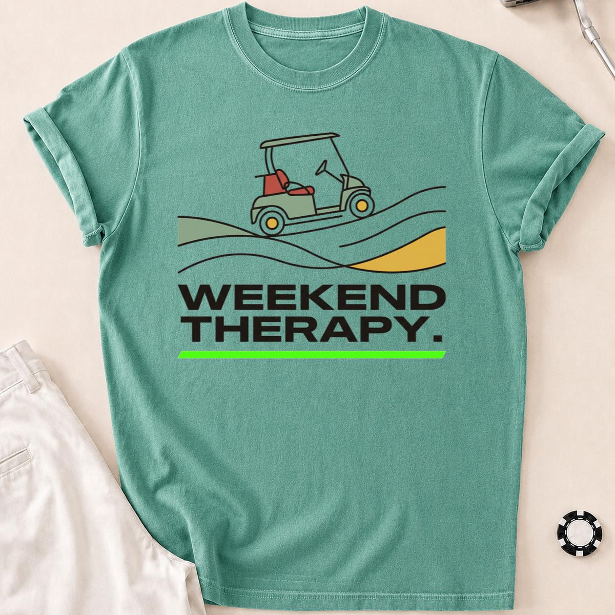 Weekend Therapy Golf Cart Tee