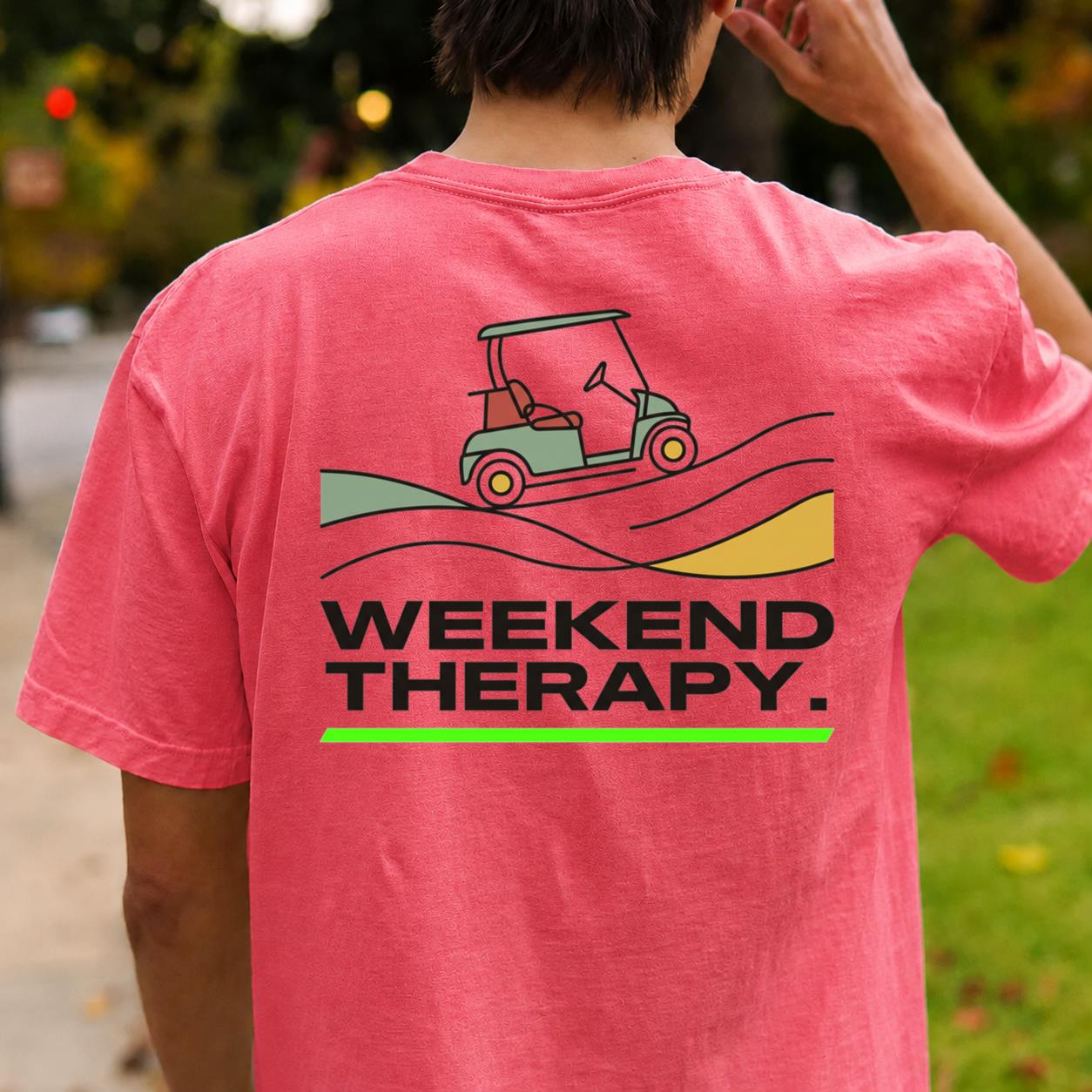 Weekend Therapy Golf Cart Tee