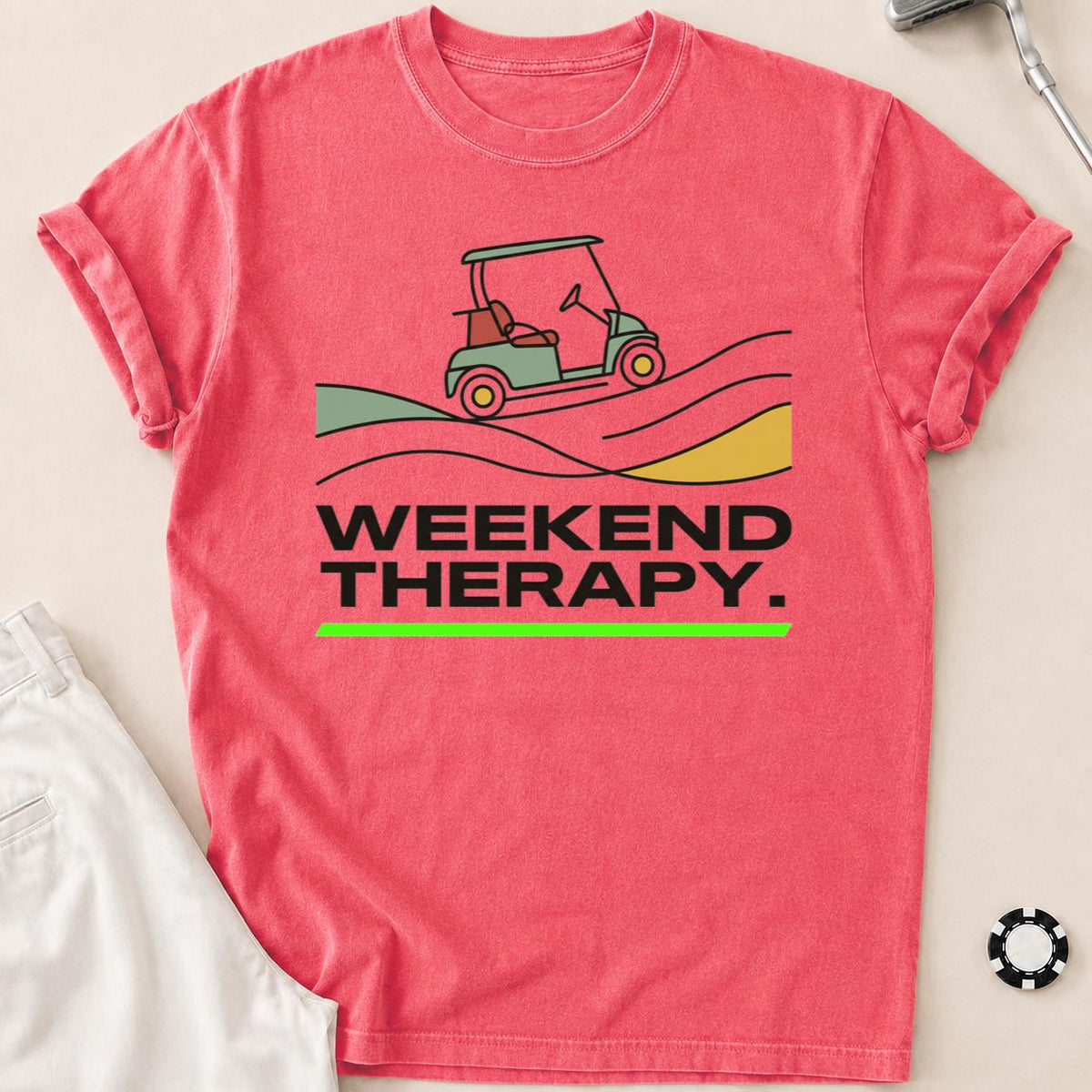 Weekend Therapy Golf Cart Tee