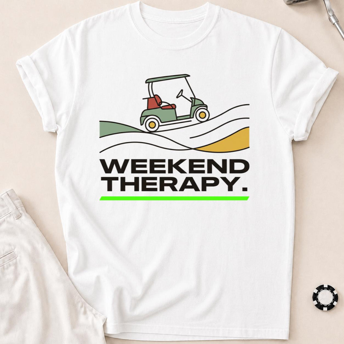 Weekend Therapy Golf Cart Tee