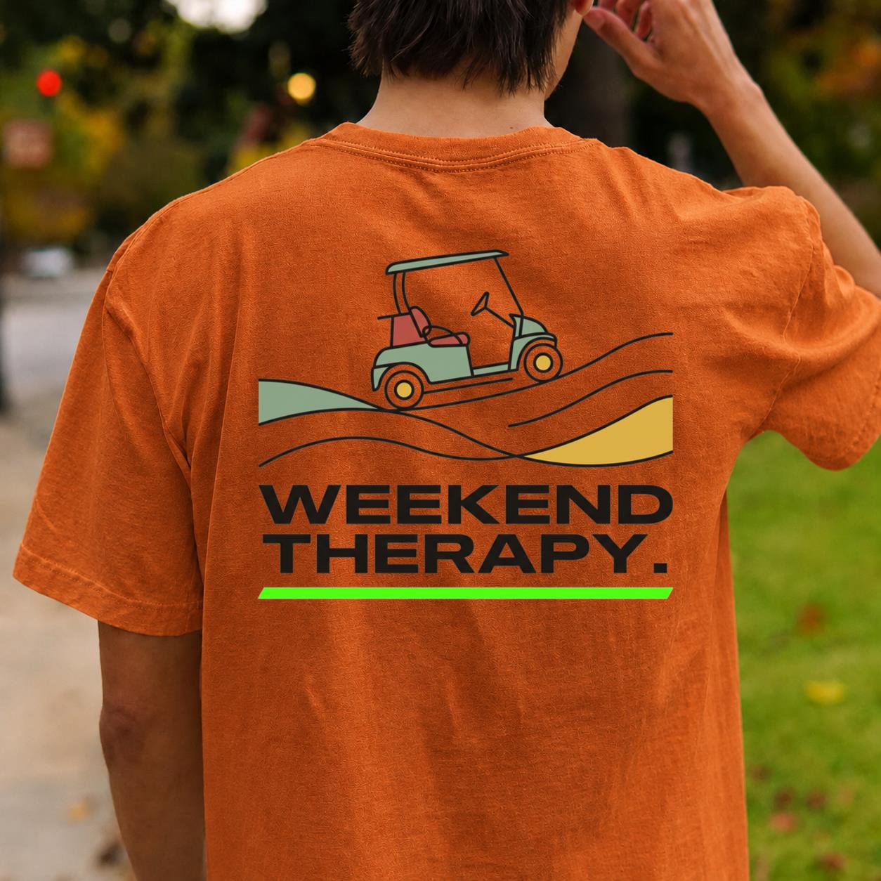 Weekend Therapy Golf Cart Tee