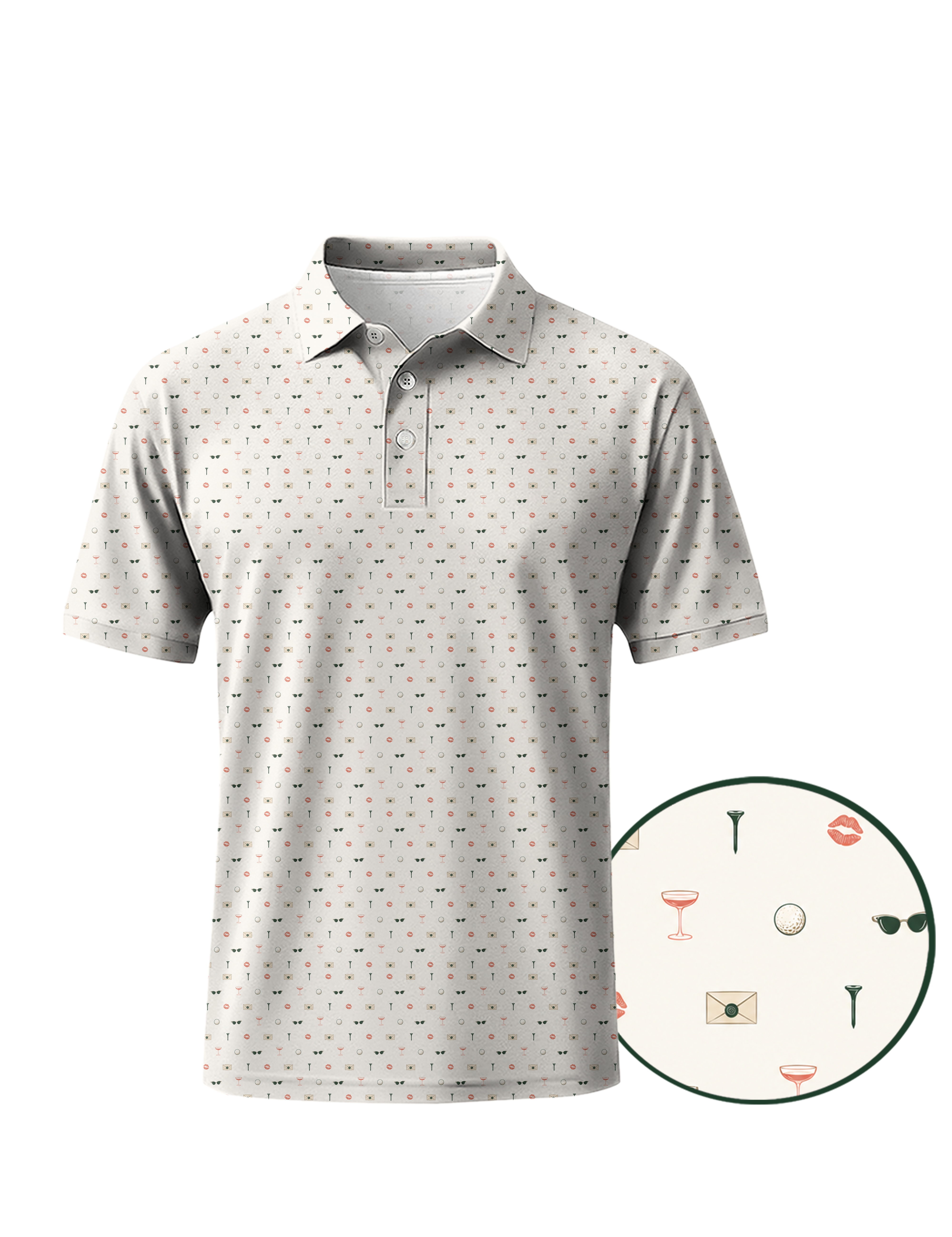 Tee Time Confidential Golf Polo