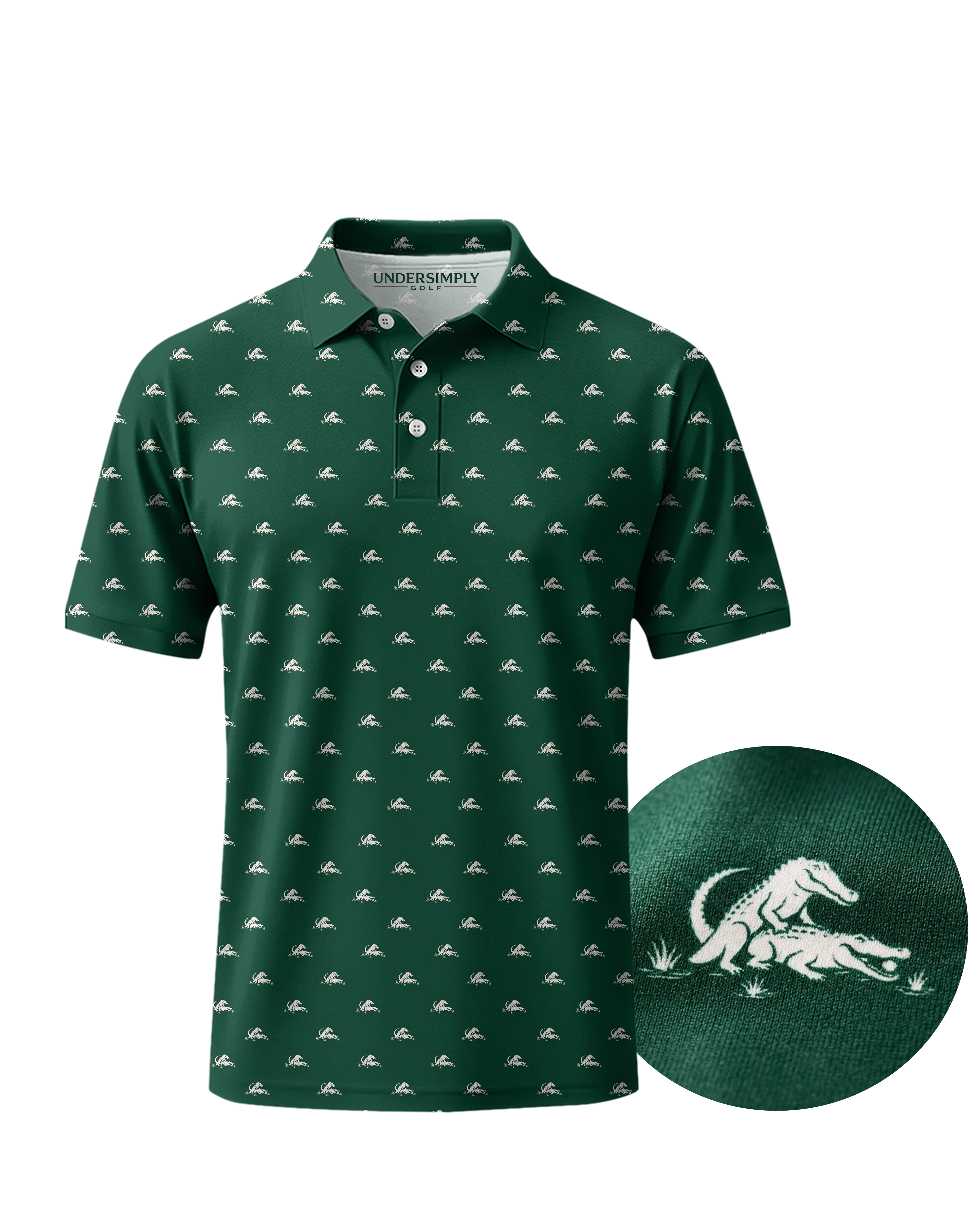 The Gator Green Polo Golf Polo