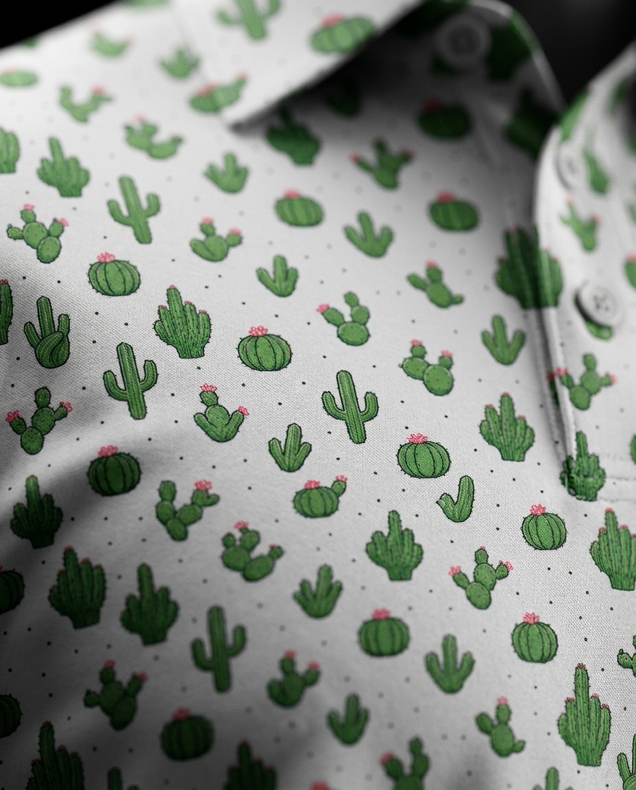 Cactus With Attitude Polo