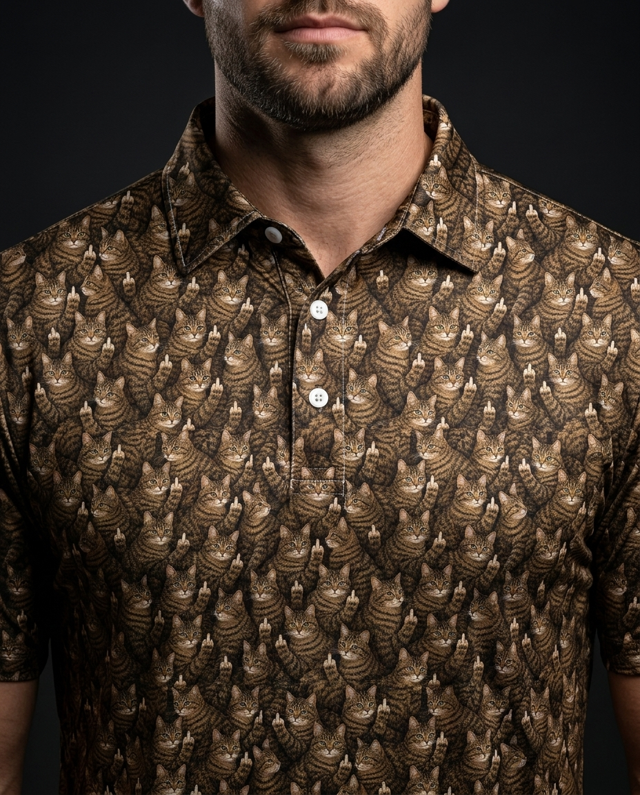 The Catitude Polo Golf Polo