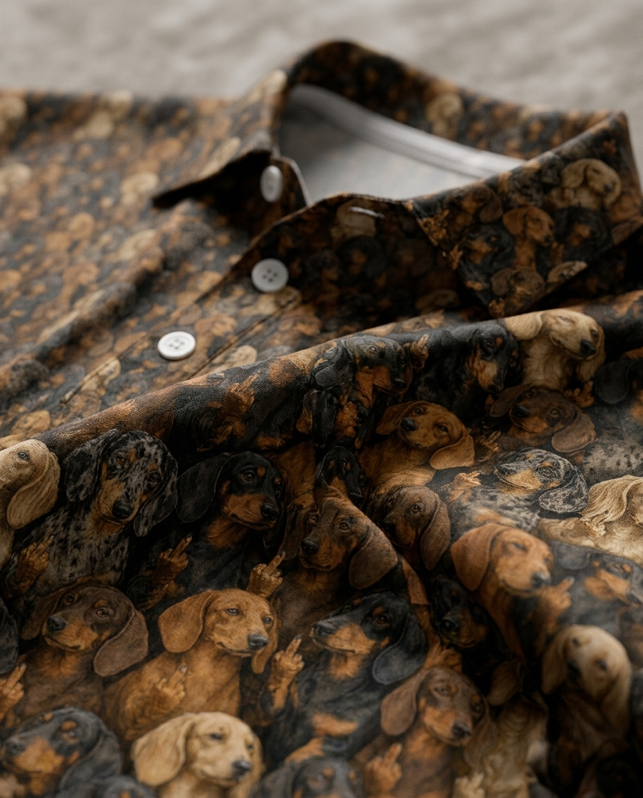 Dachshund Golf Polo