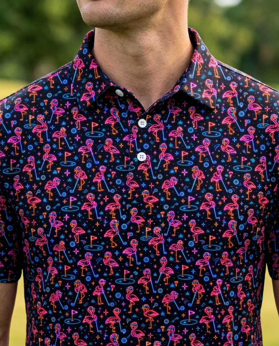 Flamingle Golf Polo
