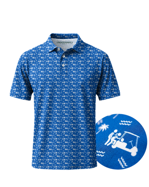 Back Nine Action Polo Royal Golf Polo