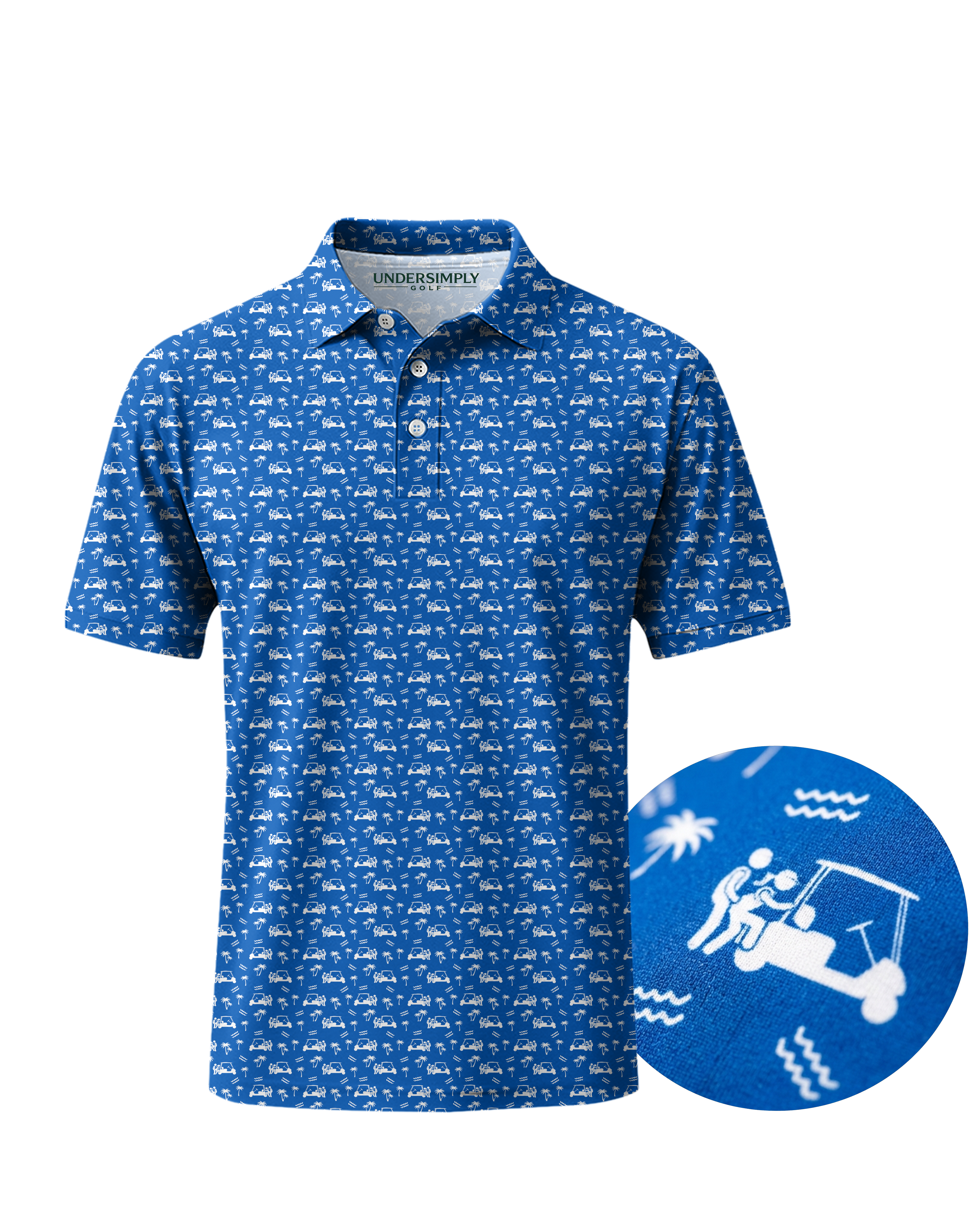 Back Nine Action Polo Royal Golf Polo