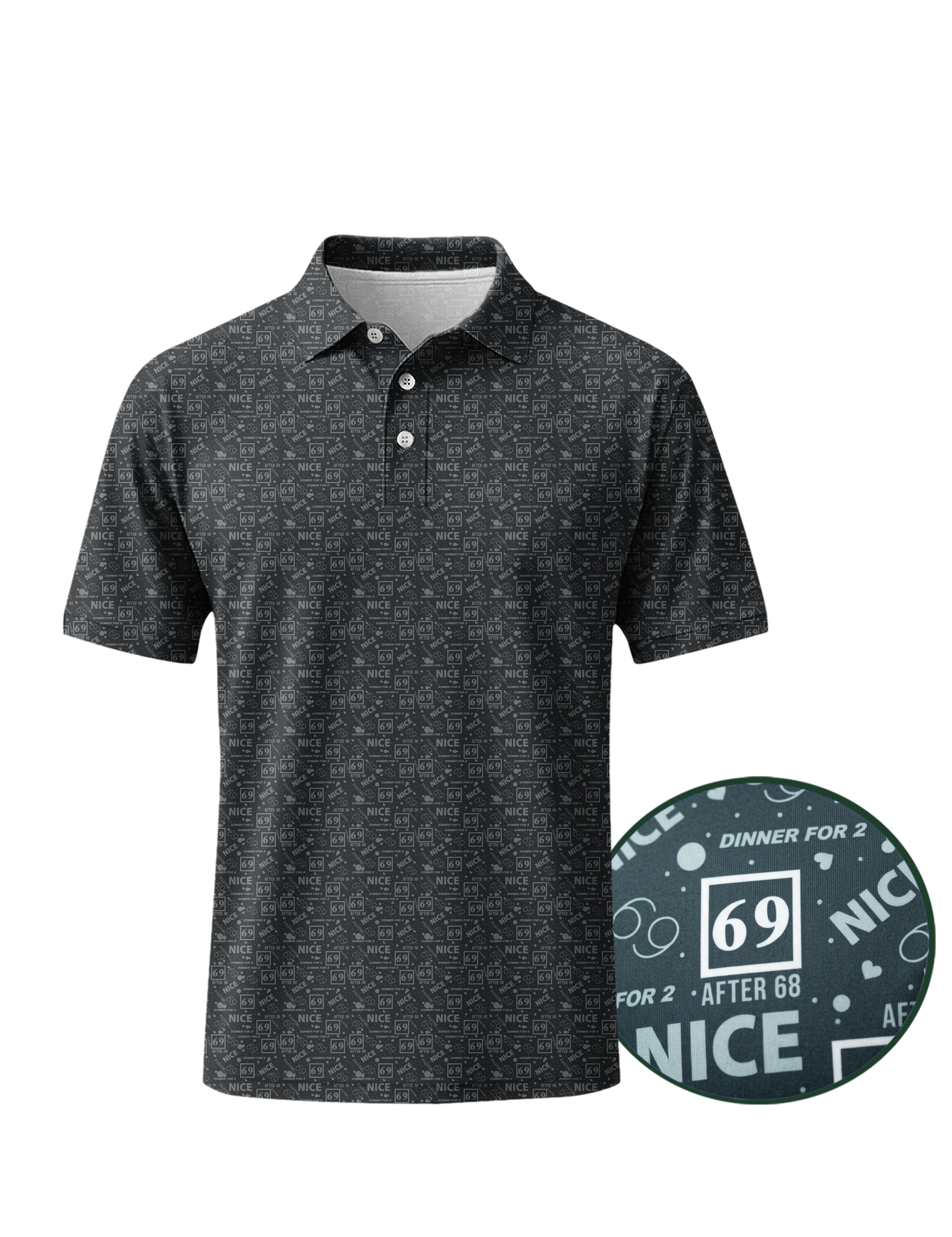 The Charcoal Club Golf Polo