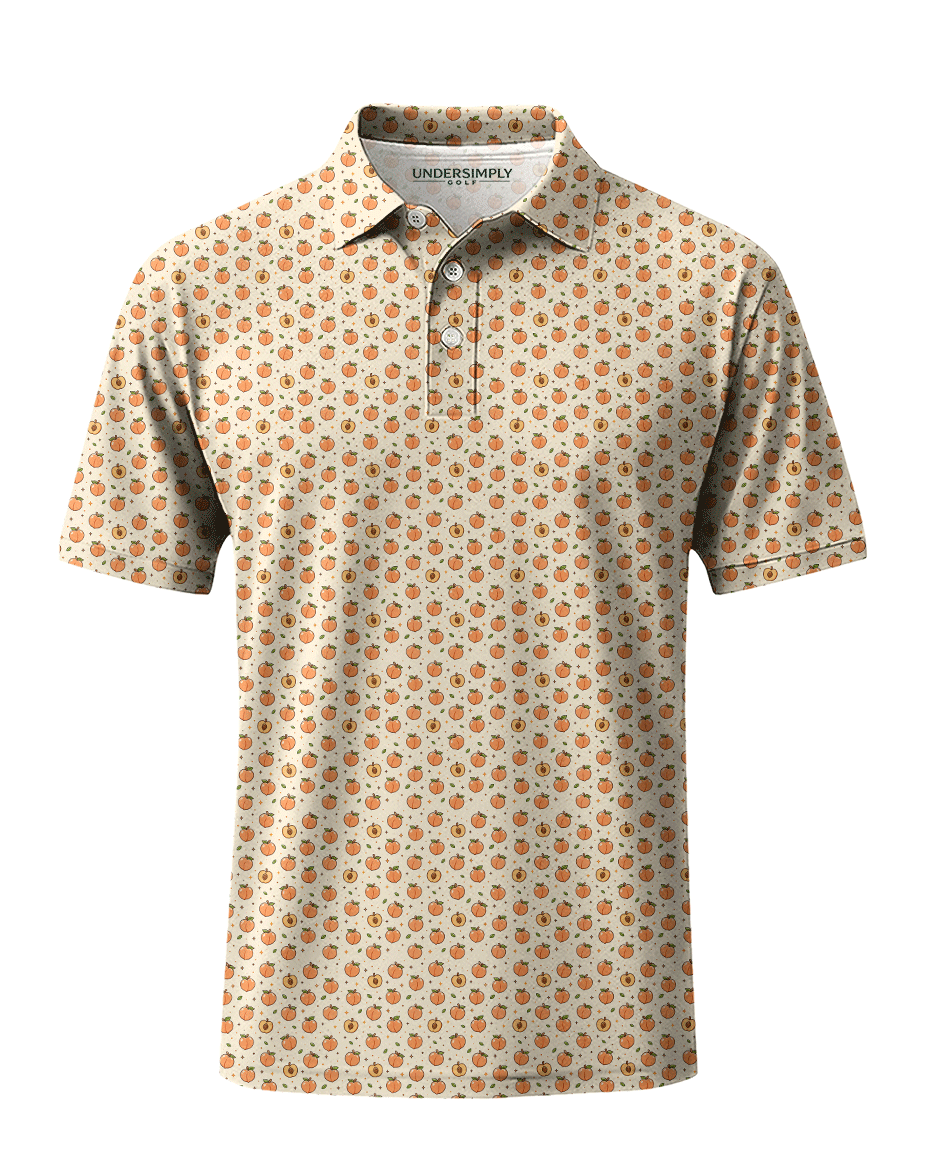 Peach Please Golf Polo